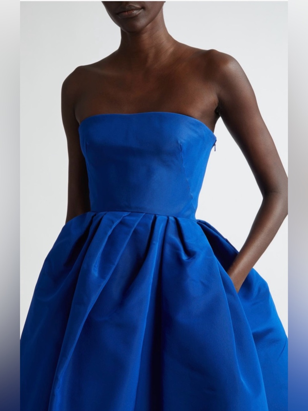 NWT Authentic Carolina Herrera Runway strapless midi dress Size 0 - Picture 5 of 12